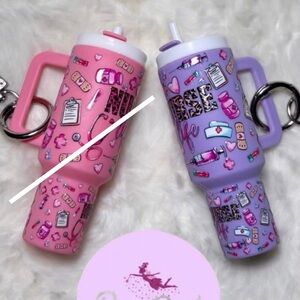 Medical Nurse Mini Tumbler Keychains